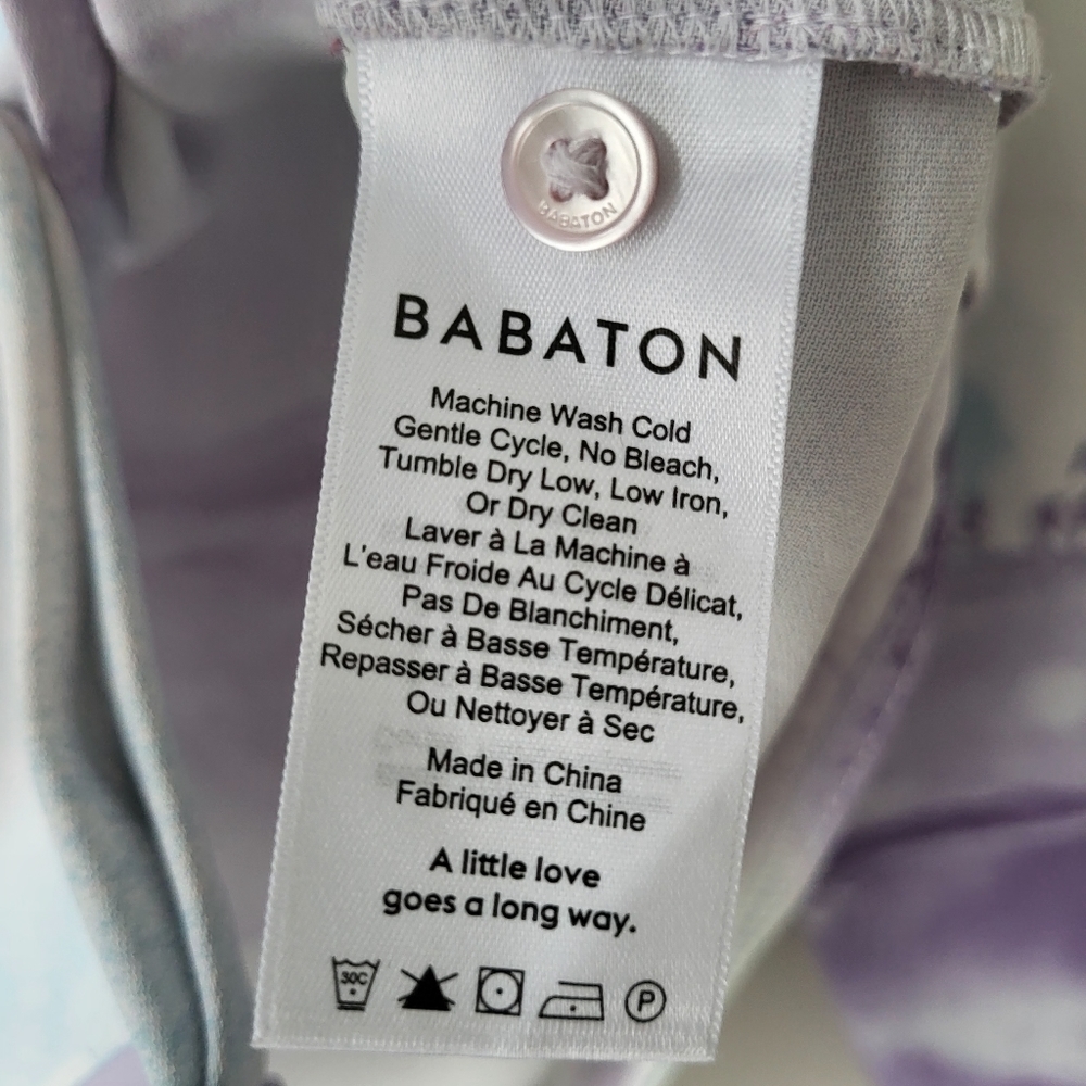 Babaton lilac Akira long sleeve V-neck blouse Sz M - Picture 12 of 12
